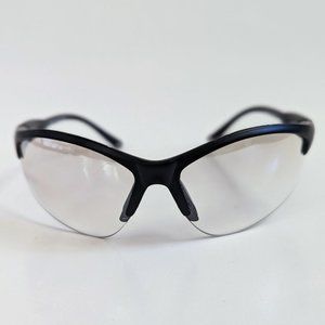 NWT Vintage 90's Large Oval Semi-Rimless Safety Goggle Sunglasses (M.Black)